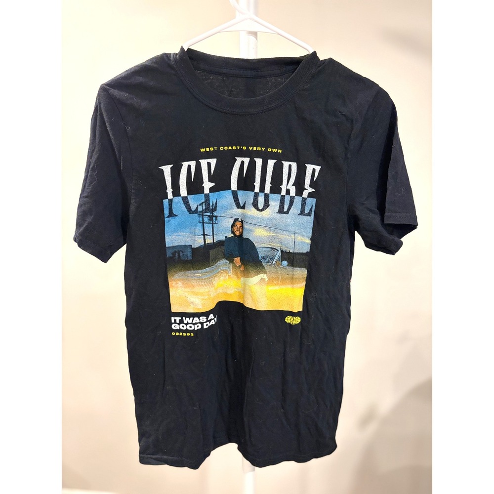 Ice Cube It Was A Good Day Graphic Rap Tee Shirt Black 90s Hip Hop Mens S